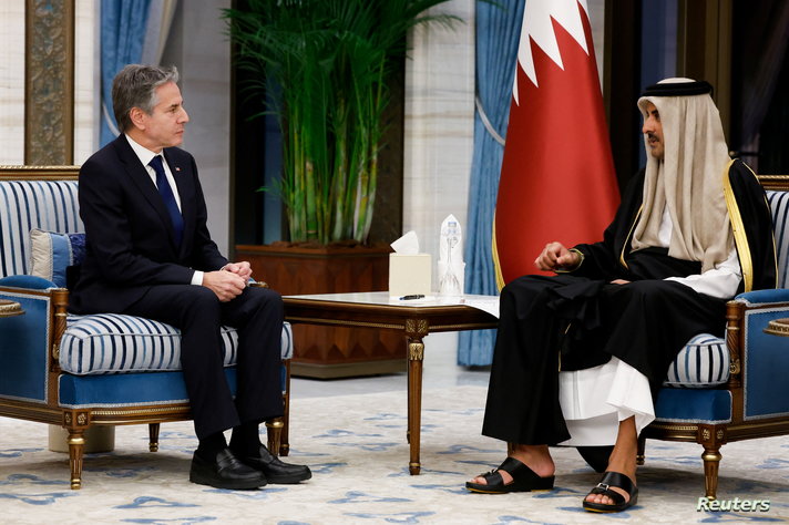 بلينكن طلب من أمير قطر التركيز على تأمين إطلاق سراح الرهائن في المدى القصير