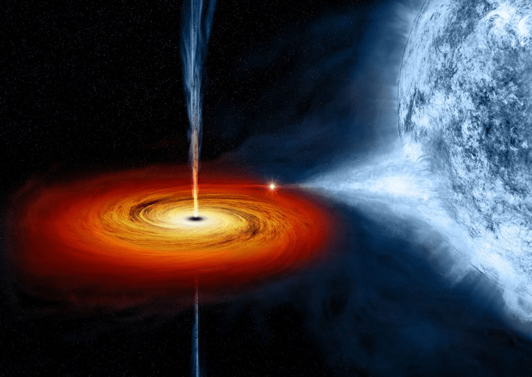 الثقوب السوداء هي أحد المصادر التي يمكن أن ترسل لنا النيوترينوات (ناسا)