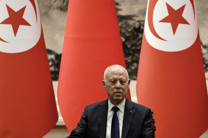 الرئيس التونسي قيس سعيد في بكين في 31 مايو 2024.